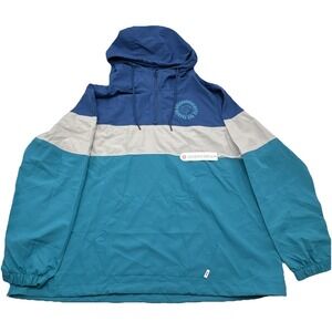Sisstrevolution Women's Windbreaker Jacket Lightweight Beach Blue Size X-Large